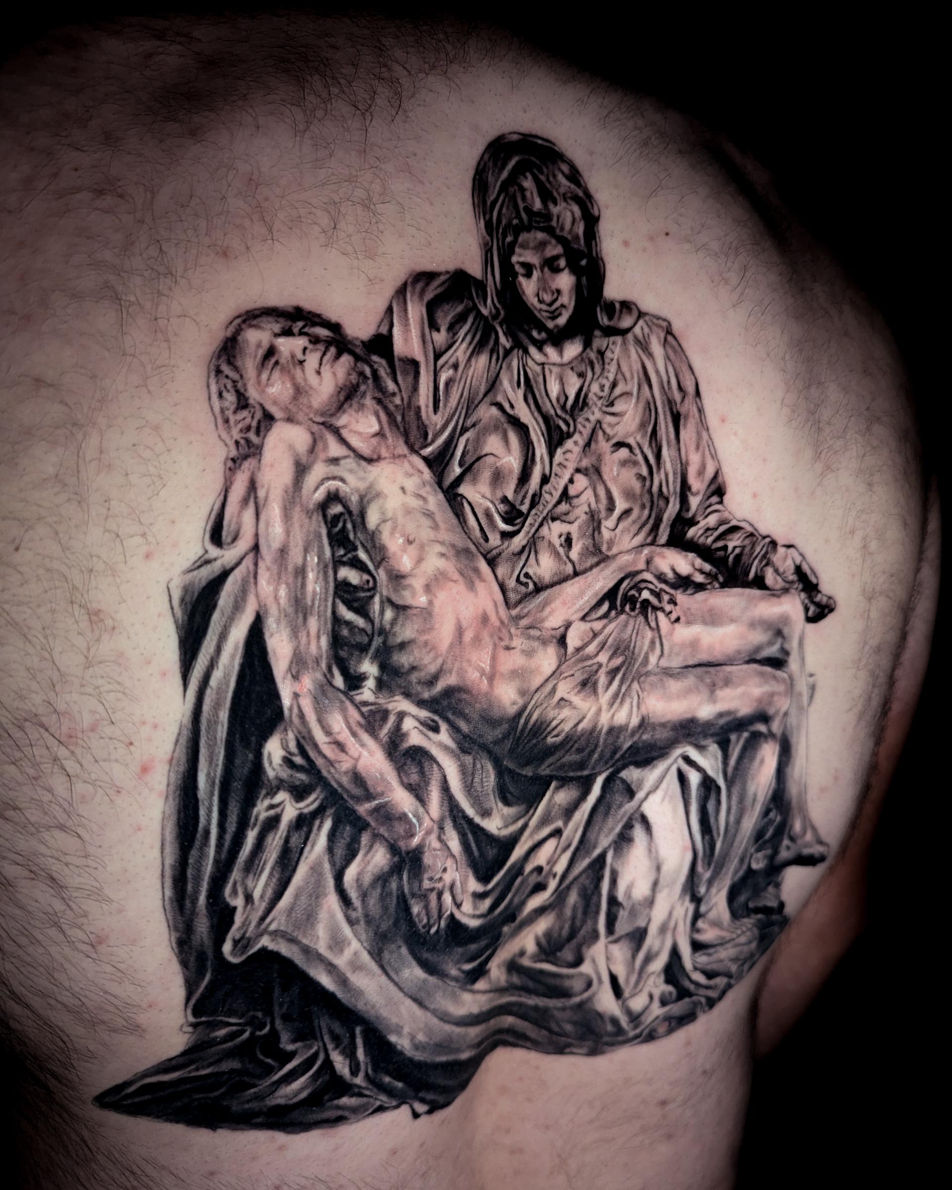Renaissance-inspired tattoo